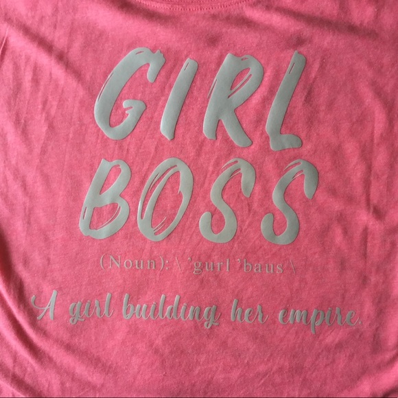 Girl Boss Building Empire Tee Pink - Picture 3 of 4